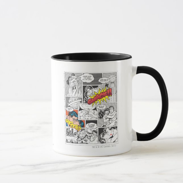 Taza Diapositivas de cómic amorosas (Derecha)