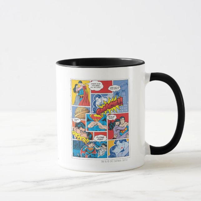 Taza Diapositivas de cómic de amor - Color (Derecha)