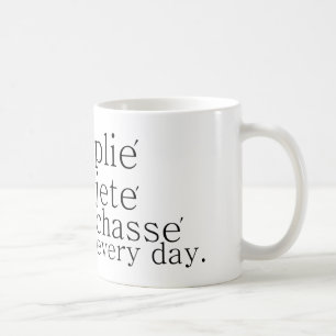 taza diaria del bailarín del chasse de Jete del