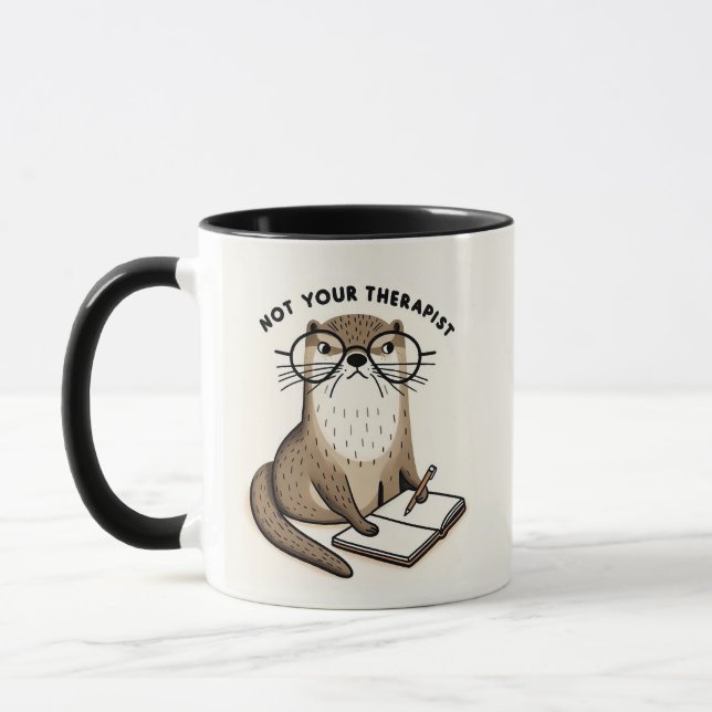 Taza Diario de Otter Holding - "No es tu terapeuta" (Izquierda)
