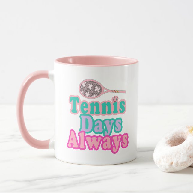 Taza Días de tenis siempre (Con donut)