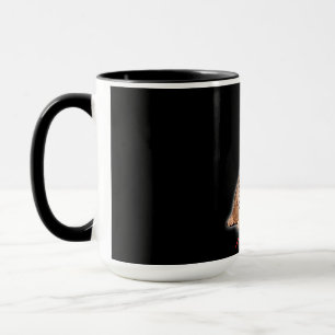 Taza Dibujar mano a un gato bengalí gracioso Japón rega