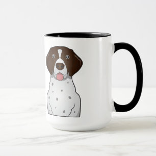 Taza Dibujo animado alemán del indicador de pelo corto