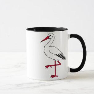 Taza Dibujo animado de la cigüeña
