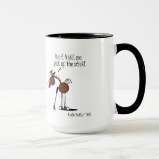 Taza Dibujo animado divertido del caballo