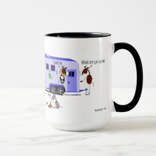 Taza Dibujo animado divertido del cargamento del