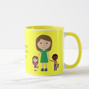 Taza Dibujo animado lindo del mejor maestro de jardín
