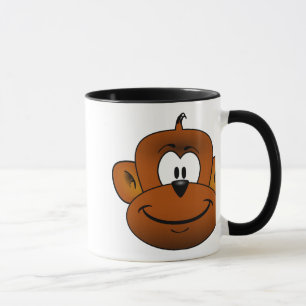 Taza Dibujo animado principal del mono