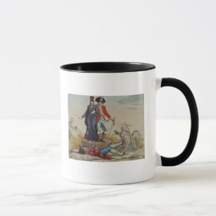 Taza Dibujo animado revolucionario sobre diezmos