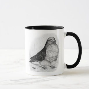 Taza Dibujo chino de la tinta del búho
