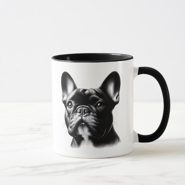 Taza Dibujo de Bulldog Francés (Derecha)