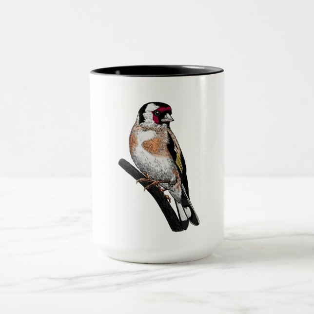 Taza Dibujo de Goldfinch (Centro)