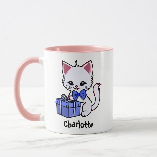 Taza Dibujo de Kitten con regalo (Izquierda)