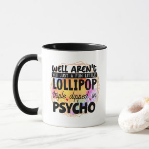 Taza Dibujo de palabras divertidas sarcasmo chupete