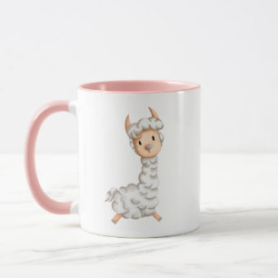 Taza Dibujo de una llamada a una chica rosa