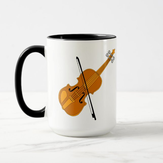 Taza Dibujo de violín (Izquierda)