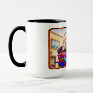 Taza Dibujo divertido de pánico por corto apriete de op