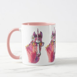 Taza Dibujo manual de unicornio