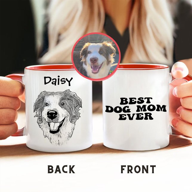 Taza Dibujo personalizado a mano de perro pastor austra (Subido por el creador)