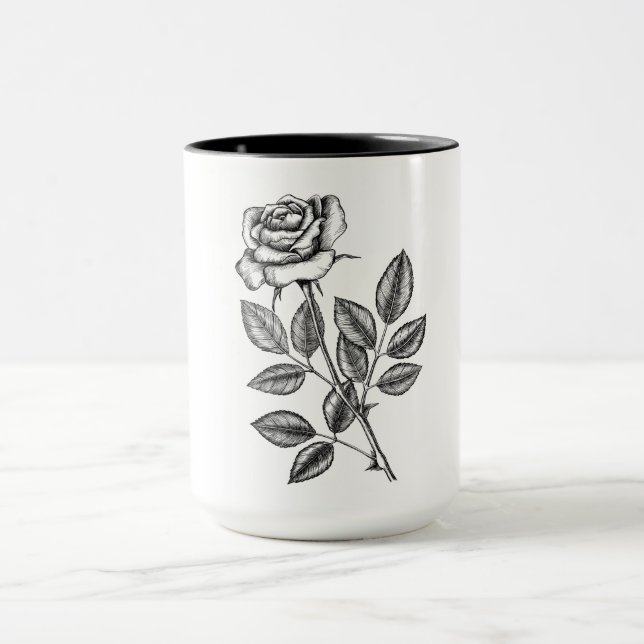 Taza dibujo Rosa 2 (Centro)