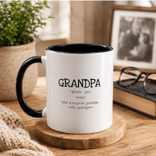 Taza Diccionario Bonito Grumpa Abuelo Abuelo