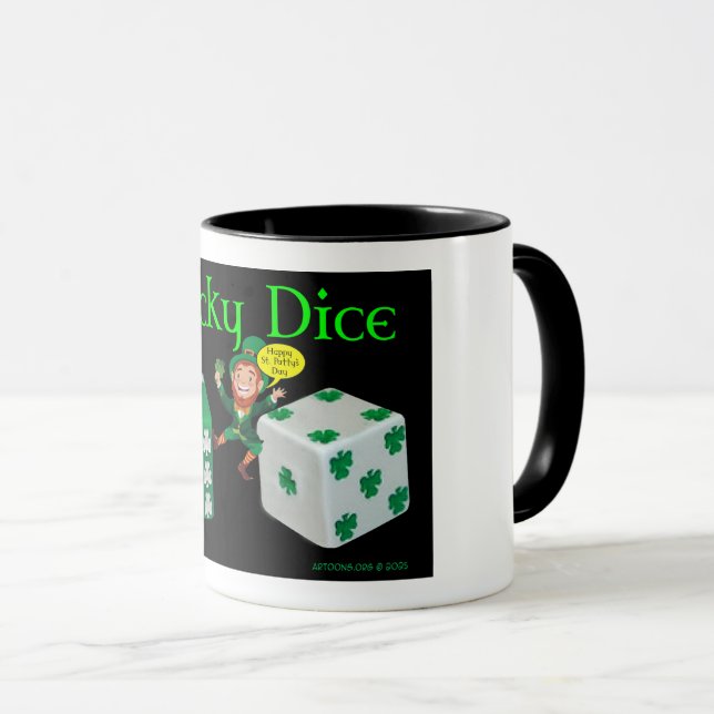 Taza Dice con suerte (Anverso derecho)