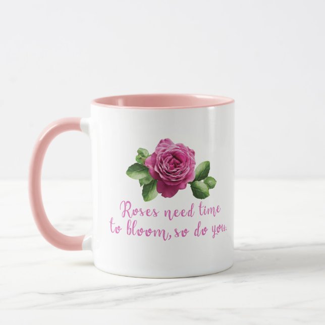 Taza Dichos divertidos sobre rosas y amor (Izquierda)
