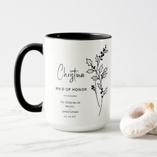 Taza Diciembre, doncella de honor   Holly Berry Birth F
