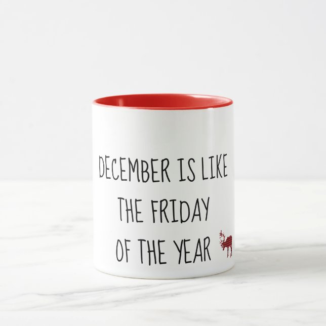 Taza Diciembre es como el Personalizado del VIERNES del (Centro)