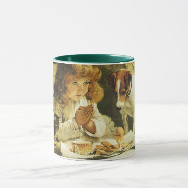 Taza Diciendo nuestras oraciones, Suspender Charles Bur (Centro)