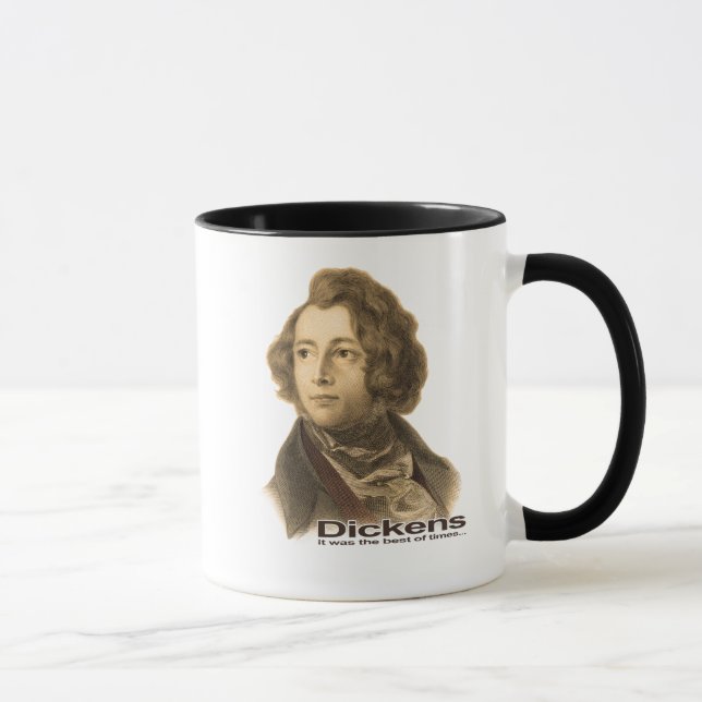 Taza Dickens-El mejor de taza-sepia de las épocas (Derecha)