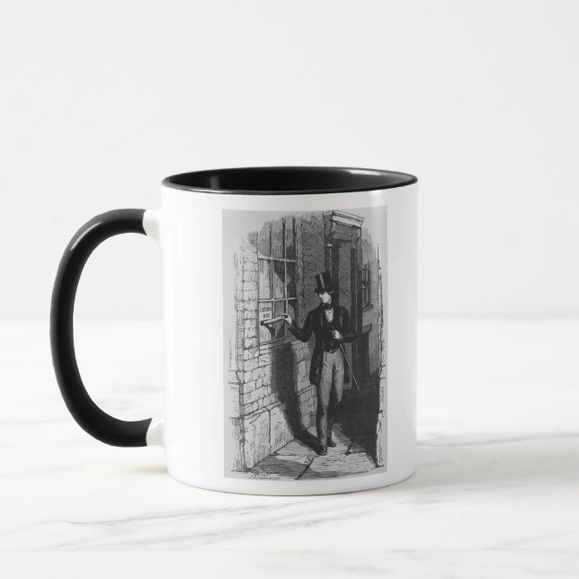 Taza Dickens que coloca su primer literario (Izquierda)