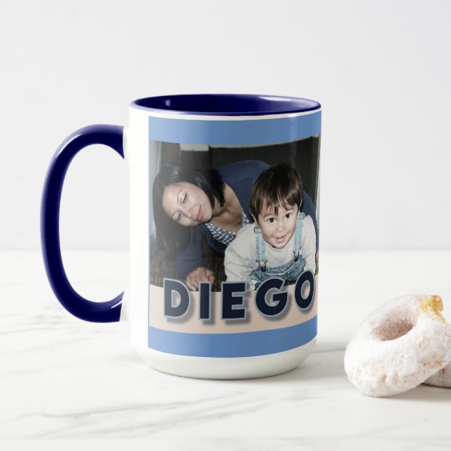 Taza DIEGO y mama Keiko (Con donut)