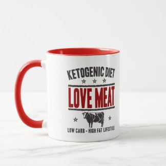 Taza DIETA QUETOGÉNICA: Carne del amor - vida baja del