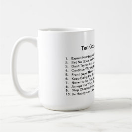 Taza Diez objetivos de un pesimista