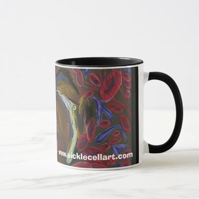 Taza Diez redefinidos - arte de la célula falciforme (Derecha)