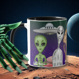 Taza Diferentes especies alienígenas, OVNI, planetas
