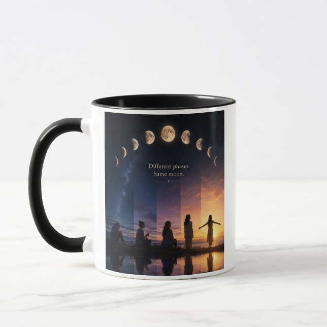 Taza Diferentes Fases, Misma Luna (Izquierda)