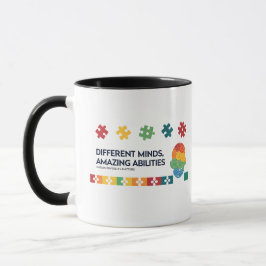 Taza Different Minds Amazing Abilities Awareness Art