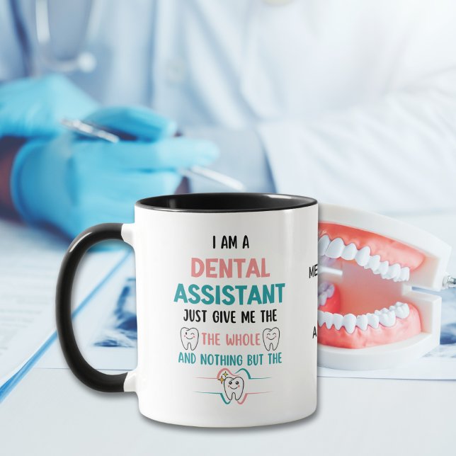 Taza Difícil de DENTAL ASISTENTE (Great dentist coffee mug gift idea for Dental Assistants Appreciation Day.)