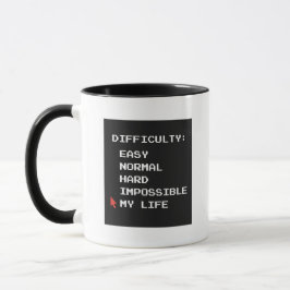 Taza Dificultad Mi Vida Divertido Sarcástico Frase de J