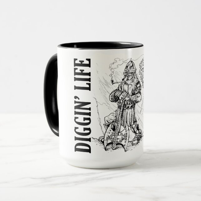 Taza "Diggin' Life" (La vida divertida) (Anverso izquierdo)