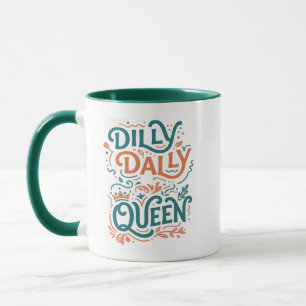 Taza Dilly Dally Queen - Taza con estética retro
