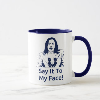 Taza "¡Dilo A Mi Cara!" Kamala Harris Mug - Marina
