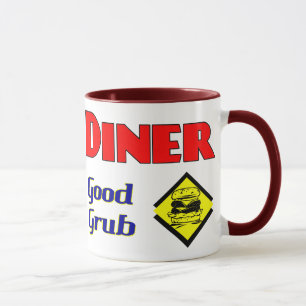 Taza Diner Good Grub Hamburger Restaurant Art