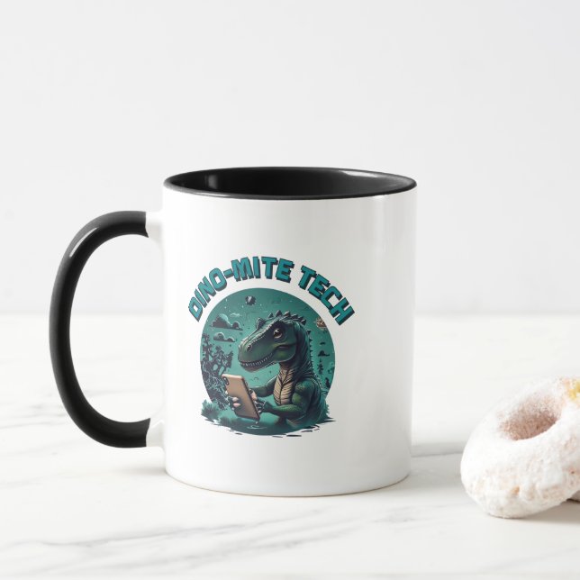 Taza Dino-Mite Tech (Con donut)