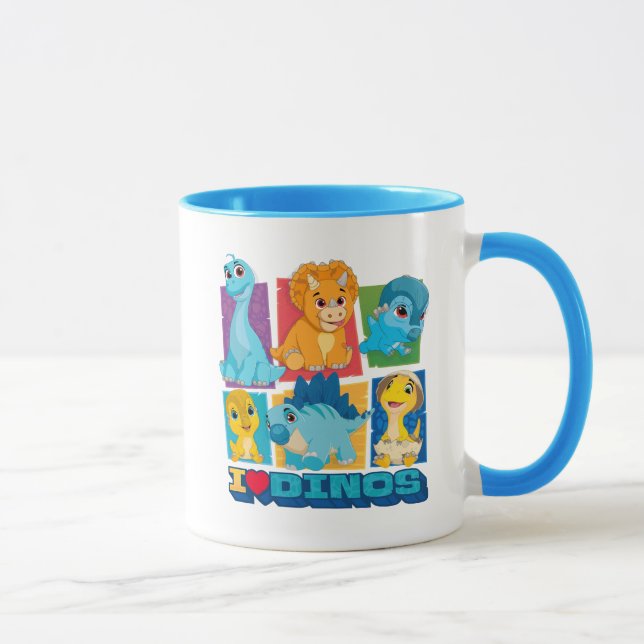 Taza Dino Ranch | Dinosaurio divertido y colorido (Derecha)