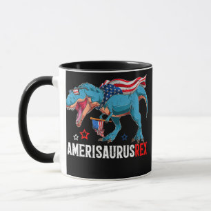 Taza Dinosaur 4 de julio niños niños hombres Amerisauru