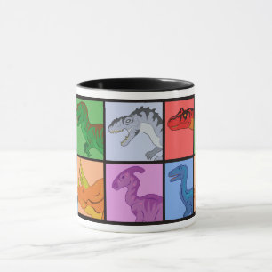 Taza Dinosaur Squares Mug