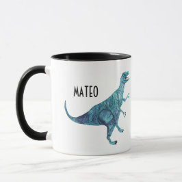 Taza Dinosaurio personalizado con nombre